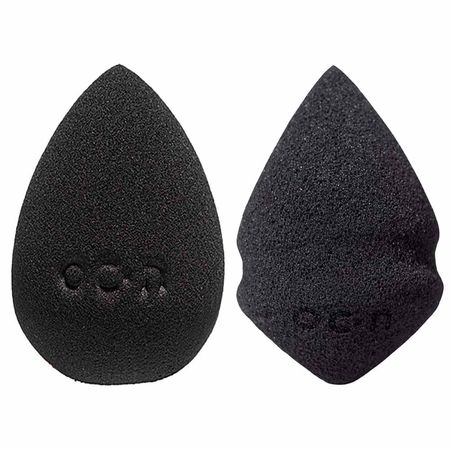Océane-Edition-Kit---Esponja-Flat-Drop-Preto-+-Mini-Esponja-Drop-Preta-Kit--1