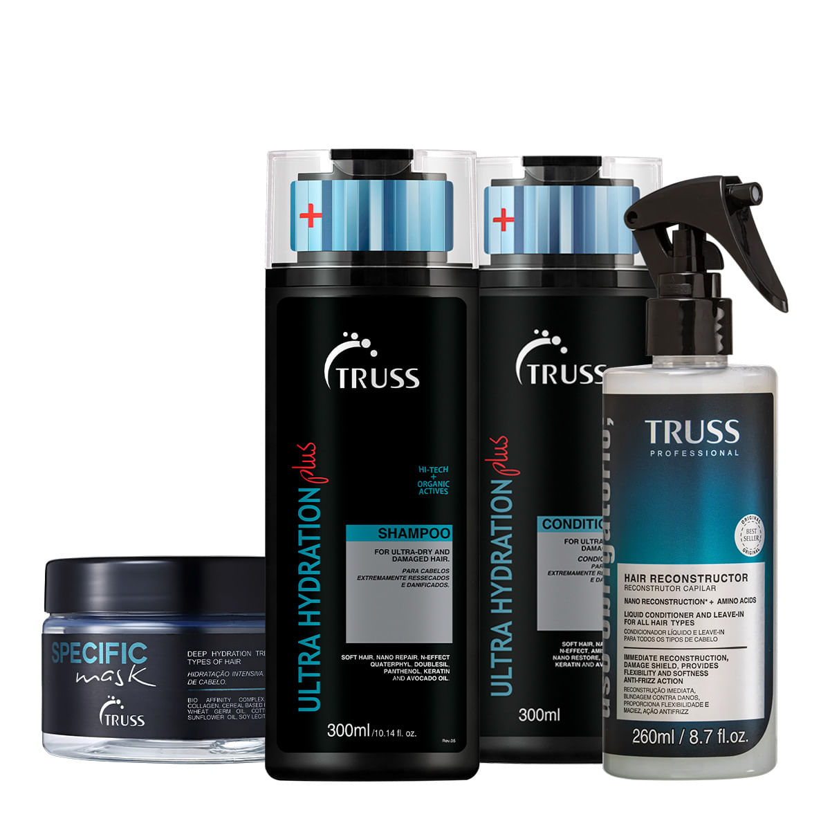 Kit Truss Ultra Hydration Plus Specific Obrigatório Home Care (4 produtos)