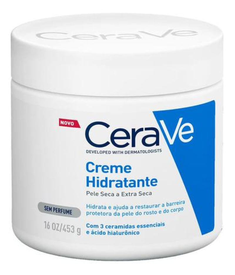 CeraVe Creme Hidratante - Pele Seca e Extra Seca - 454g