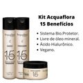 Kit Shampoo + Condicionador + Máscara Acquaflora 15 Benefícios