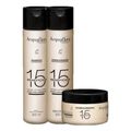 Kit Shampoo + Condicionador + Máscara Acquaflora 15 Benefícios