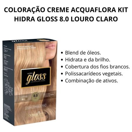 Coloração-Creme-Acquaflora-Kit-Hidra-Gloss-8.0-Louro-Claro--2
