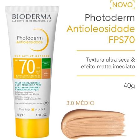 Protetor-Solar-Facial-com-Cor-Bioderma-Photoderm-Antioleosidade-FPS-70---Cor-3---Médio--2