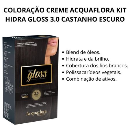 Coloração-Creme-Acquaflora-Kit-Hidra-Gloss-3.0-Castanho-Escuro--2
