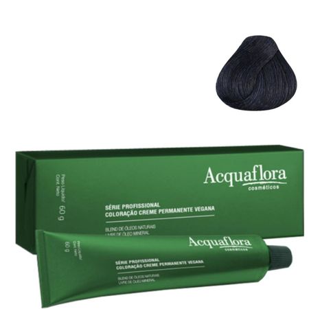 Coloração-Creme-Acquaflora-Vegana-1.1-Preto-Azulado-60g--2