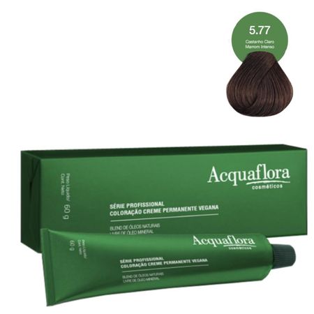 Coloração-Creme-Acquaflora-Vegana-5.77-Castanho-Claro-Marrom-Intenso-60g--2