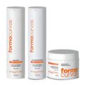 Kit Acquaflora Forma Curvas: Shampoo, Condicionador e Tratamento Condicionante