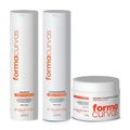 Kit Acquaflora Forma Curvas: Shampoo, Condicionador e Gelatina Ativadora Suave