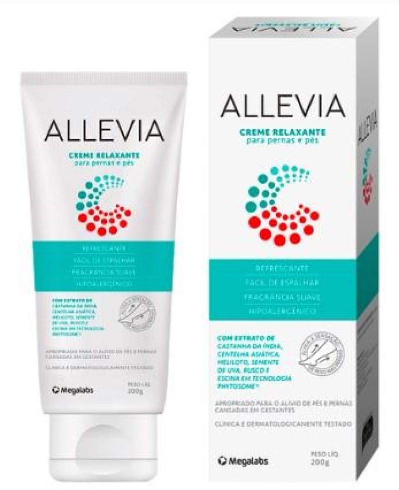 Allevia Creme Relaxante para Pernas e Pés 200g