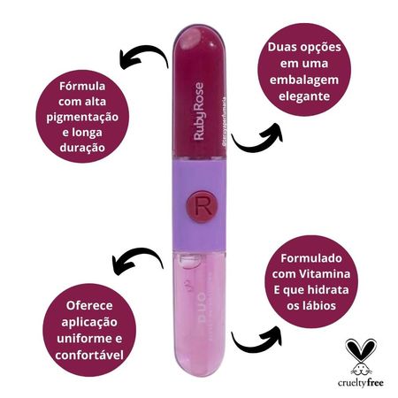 Gloss-+-Batom-Líquido-Duo-Ruby-Rose-Ld11-9,6g--3