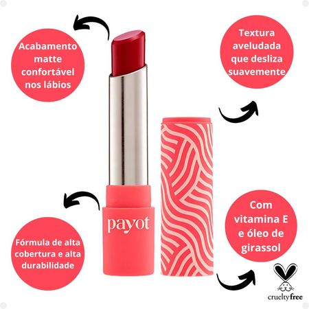 Batom-Matte-Payot-Carmim-3,6g--3