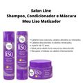 Kit Salon Line Meu Liso Matizador Loiro C/3