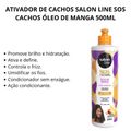 Ativador de Cachos Salon Line Sos Cachos Óleo de Manga 500ml