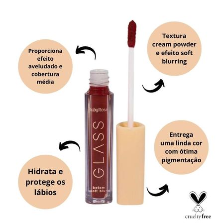 Batom-Líquido-Soft-Blur-Ruby-Rose-Glass-Bg08-3,3ml--3