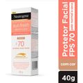 Neutrogena Sun Fresh Derm Care Protetor Solar Facial Com Cor FPS70 40g