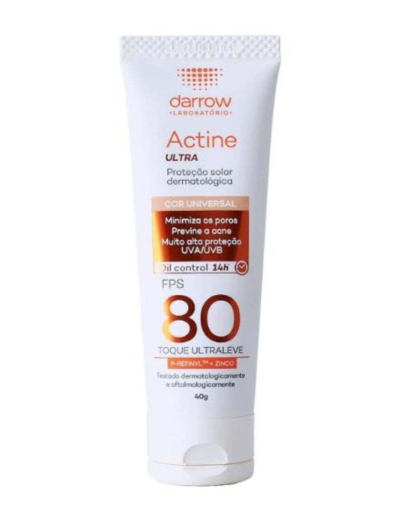 Protetor Solar Darrow Actine Ultra FPS80 40g