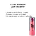Batom Hidra Lips Vult Rose Gold 3,6g