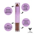 Batom Duo Ruby Rose Mood Vitamina e Cm02 3,2g