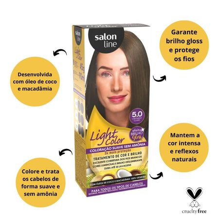Coloração-Suave-Salon-Line-Light-Color-5.0-Castanho-Claro--3