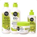 Kit Salon Line Meu Liso Escudo Antiporosidade - Shampoo + Condicionador + Máscara + Creme para Pentear