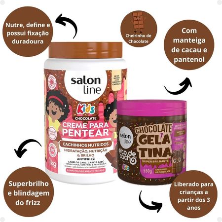 Kit-Salon-Line-Kids:-1-Creme-para-Pentear-e-1-Gelatina-Super-Brilhante-Chocolate--2