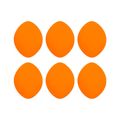 Kit Esponjas Mini para Corretivo Real Techniques com 6 Unidades Laranja