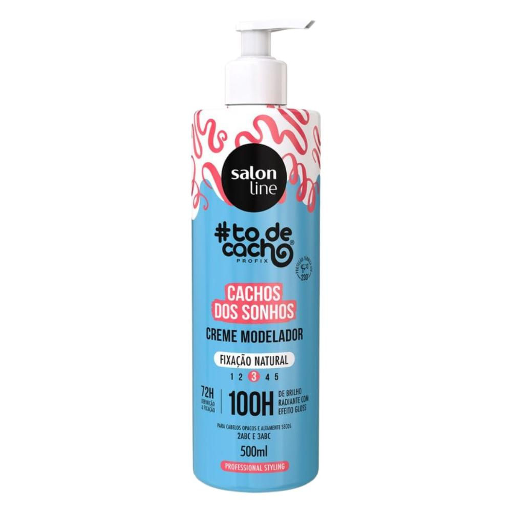 Creme Modelador Salon Line #todecacho Cachos dos Sonhos Fixação Natural 500ml