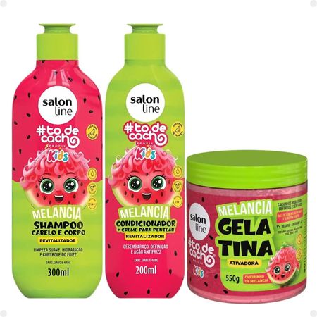 Kit-Salon-Line-Kids:-Shampoo-+-Condicionador-+-Gelatina-Ativadora-Melancia--1