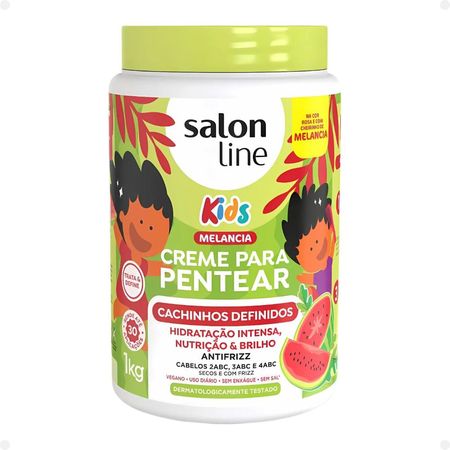 Kit-Salon-Line-Kids:-Shampoo-+-Condicionador-+-Creme-para-Pentear-+-Gelatina-Melancia--4
