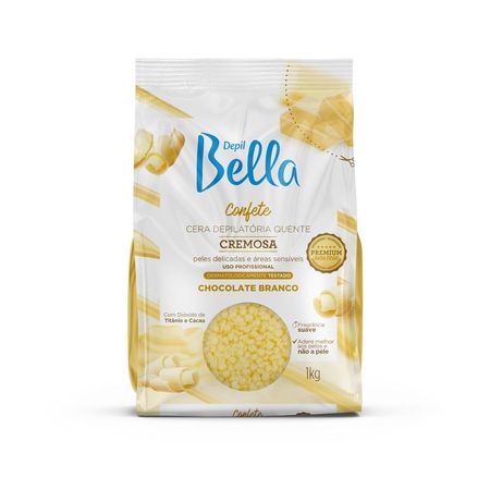 Depil-Bella-Cera-Depilatória-Quente-Confete-Chocolate-Branco-1000g--1