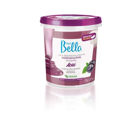 Depil-Bella-Cera-Depilatória-Morna-Hidrossolúvel-Açai-1300g--1