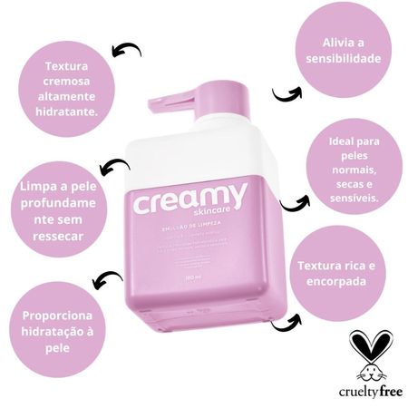 Emulsão-de-Limpeza-Creamy-Skincare-Limpador-Suave-Hidratante-180ml--2