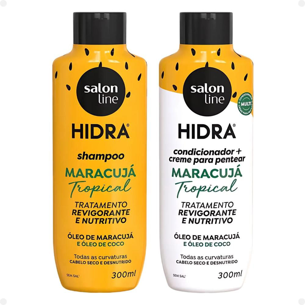 Kit Salon Line Hidra: Shampoo e Condicionador Maracujá
