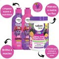 Kit Salon Line Kids: Shampoo e Condicionador + Creme para Pentear Uva