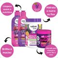 Kit Salon Line Kids: Shampoo e Condicionador + Creme para Pentear + Gelatina Modeladora Uva