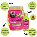 Kit Salon Line Multy Poderosos: 1 Creme 3 em 1 + 1 Óleo Melancia