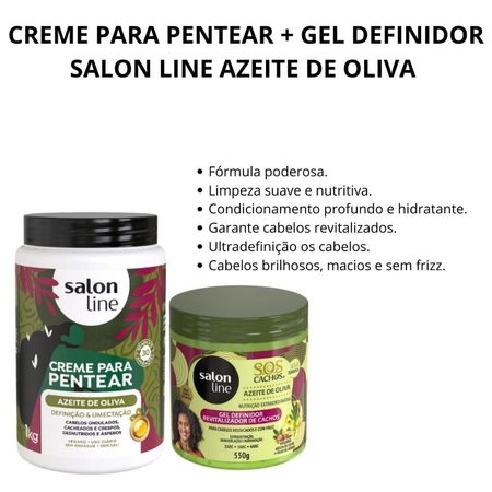 Kit-Salon-Line-Azeite-de-Oliva---Creme-Para-Pentear-+-Gel-Definidor--2