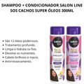 Kit Salon Line Sos Cachos Super Óleos Nutrição Profunda - Shampoo + Condicionador