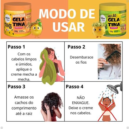 Kit-Salon-Line-Kids-#todecacho-Gelatinas---Melão-e-Maracujá--3