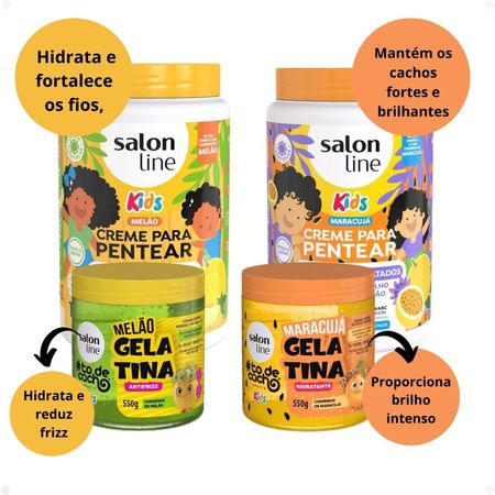 Kit-Salon-Line-Kids:-2-Cremes-e-2-Gelatinas-Melão-e-Maracujá--6