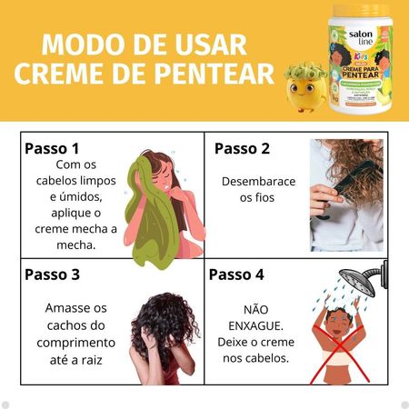 Kit-Salon-Line-Kids:-1-Creme-para-Pentear-e-1-Gelatina-Antifrizz-Melão--5