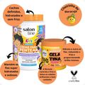 Kit Salon Line Kids: 1 Creme para Pentear e 1 Gelatina Hidratante Maracujá