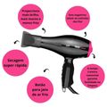Taiff Secador Titanium Ion Rosa 2100w 220v