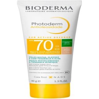 Protetor Solar Facial com Cor Bioderma Photoderm Antioleosidade FPS 70 - Cor 1 - Muito Claro