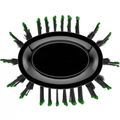 Escova Oval Secadora Taiff Easy Verde 1200w 127v