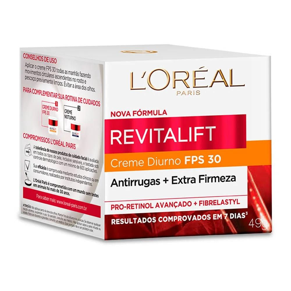 Revitalift Creme Diurno FPS30 - Creme Anti-Idade Facial - L'Oréal Paris - 49g