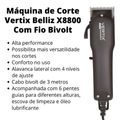 Belliz Vertix Maquina Corte X8800 Bivolt