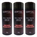 Kit Vertix: 3 Fibras Capilar Preta 25g