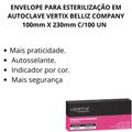 Envelope Para Esterilização Vertix Belliz 100 X 230mm com 100 Un