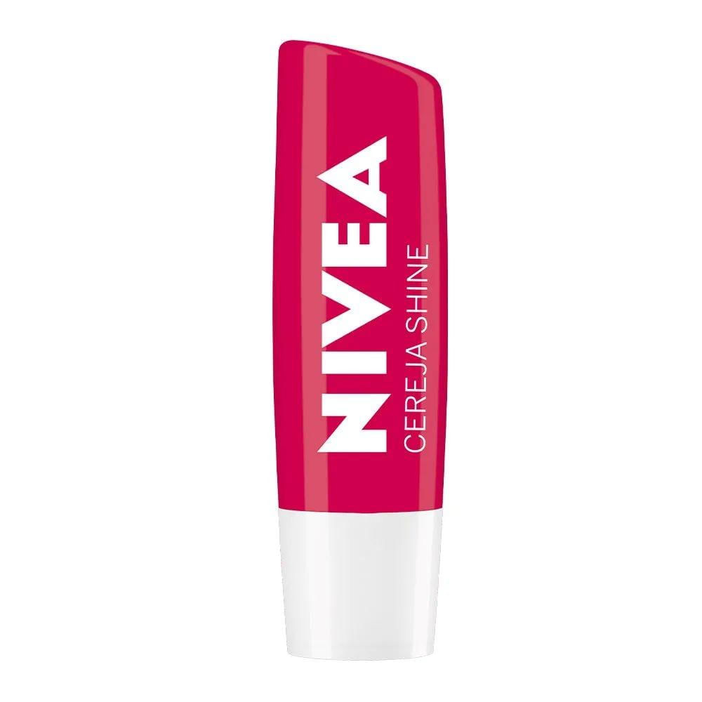 Protetor Labial Nivea - Com Cor - Cereja Shine - 4,8g
